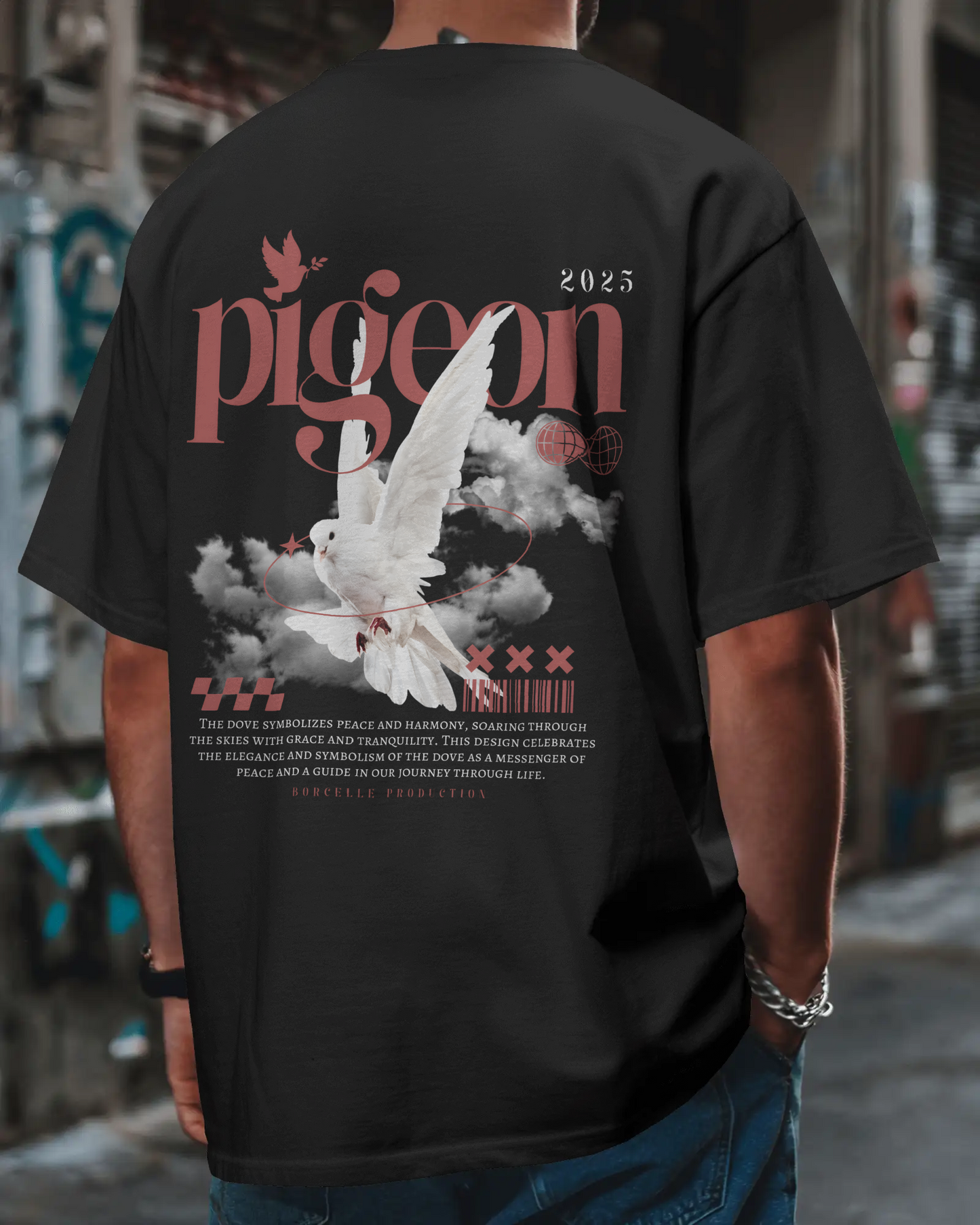 Pigeon Oversized T-Shirt